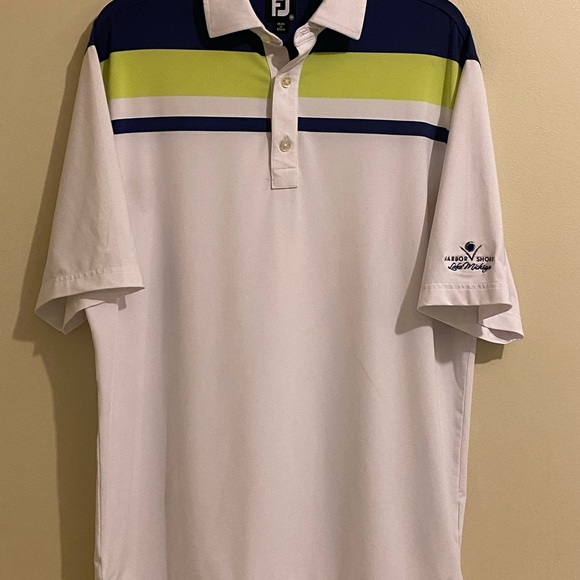 FootJoy Golf Polo Size M ‘Harbor Shores-Lake Michigan’ On Sleeve Patch - Picture 1 of 10